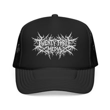 Load image into Gallery viewer, Ghost Foam Trucker Embroidered Hat, White Thread