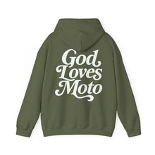 Load image into Gallery viewer, God Loves Moto - Unisex Hoodie Heavy Blend™ Hooded Sweatshirt