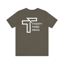 Load image into Gallery viewer, Twenty Three Media Logo Jersey Short Sleeve Tee