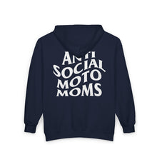 Load image into Gallery viewer, Anti Social Moto Moms - Unisex Zip Hooded Sweatshirt