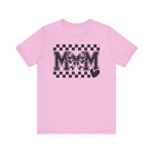 Load image into Gallery viewer, Checkered Bow Mama – Adult Unisex Bella Canvas Soft Tee