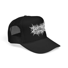 Load image into Gallery viewer, Ghost Foam Trucker Embroidered Hat, White Thread