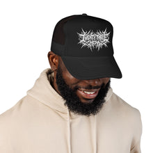 Load image into Gallery viewer, Ghost Foam Trucker Embroidered Hat, White Thread