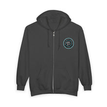 Load image into Gallery viewer, Circle Logo - Unisex Zip Hooded Sweatshirt