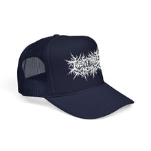 Load image into Gallery viewer, Ghost Foam Trucker Embroidered Hat, White Thread