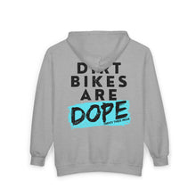 Load image into Gallery viewer, Dirt Bikes are DOPE - Unisex Zip Hooded Sweatshirt