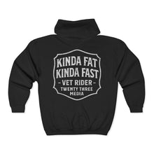 Load image into Gallery viewer, Kinda Fat Kinda Fast VET RIDER - Unisex Zip Hooded Sweatshirt