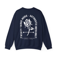 Load image into Gallery viewer, Twenty Three Media Authentic Moto Arch Rose Unisex Heavy Blend™ Crewneck Sweatshirt