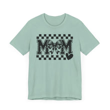 Load image into Gallery viewer, Checkered Bow Mama – Adult Unisex Bella Canvas Soft Tee