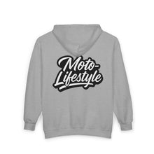 Load image into Gallery viewer, Moto Lifestyle - Unisex Zip Hooded Sweatshirt