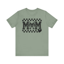 Load image into Gallery viewer, Checkered Bow Mama – Adult Unisex Bella Canvas Soft Tee