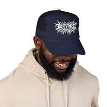 Load image into Gallery viewer, Ghost Foam Trucker Embroidered Hat, White Thread