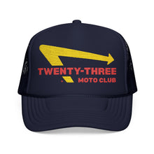 Load image into Gallery viewer, Burger Moto Club Foam Trucker Hat, Embroidered