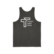 Load image into Gallery viewer, Twenty Three Media Logo Unisex Jersey Tank