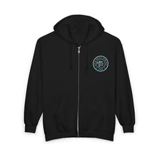 Load image into Gallery viewer, Circle Logo - Unisex Zip Hooded Sweatshirt