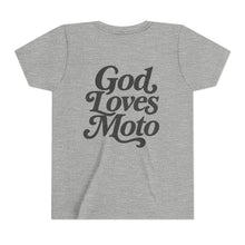 Load image into Gallery viewer, YOUTH - God Loves Moto - Short Sleeve Tee