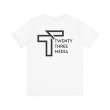 Load image into Gallery viewer, Twenty Three Media Logo Jersey Short Sleeve Tee