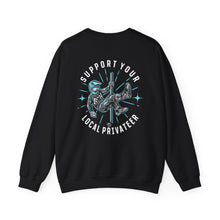 Load image into Gallery viewer, Support Your Local Privateer - Crewneck Sweatshirt Unisex Heavy Blend