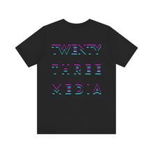 Load image into Gallery viewer, Embossed Neon Twenty Three Media Unisex Jersey Short Sleeve Tee