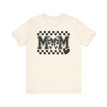 Load image into Gallery viewer, Checkered Bow Mama – Adult Unisex Bella Canvas Soft Tee