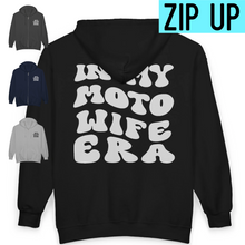 Load image into Gallery viewer, In My Moto Wife Era - Unisex Zip Hooded Sweatshirt