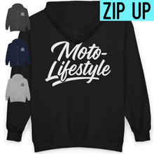 Load image into Gallery viewer, Moto Lifestyle - Unisex Zip Hooded Sweatshirt