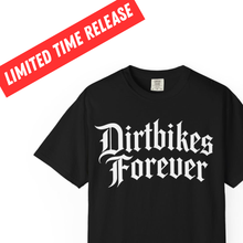 Load image into Gallery viewer, Dirtbikes Forever (big front logo) Unisex T-shirt - Comfort Colors