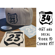 Load image into Gallery viewer, Combo Kit - Rider ID Hat & Decal