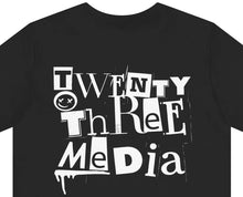 Load image into Gallery viewer, Mag Cutouts Twenty Three Media Unisex Jersey Short Sleeve Tee
