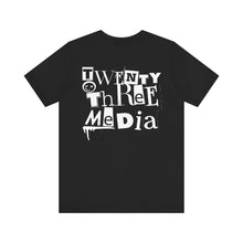 Load image into Gallery viewer, Mag Cutouts Twenty Three Media Unisex Jersey Short Sleeve Tee
