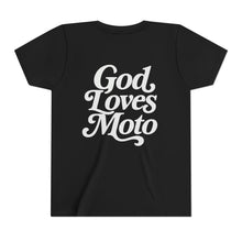 Load image into Gallery viewer, YOUTH - God Loves Moto - Short Sleeve Tee
