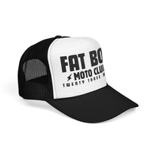 Load image into Gallery viewer, Fat Boy Moto Club Foam Embroidered Trucker Hat
