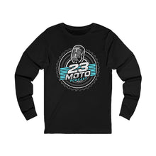 Load image into Gallery viewer, 23 Moto Podcast - Unisex Long Sleeve Tee - Perfect for Podcast Fans

