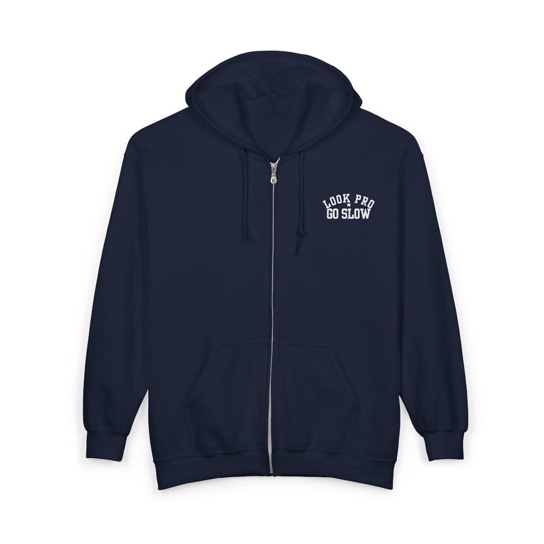 Look Pro Go Slow Uni - Unisex Zip Hooded Sweatshirt
