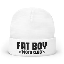 Load image into Gallery viewer, Fat Boy Moto Club Embroidered Knit Beanie
