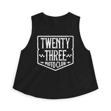 Load image into Gallery viewer, Twenty Three Moto Club Crop Top — Women's Biker Vintage Tank
