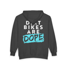 Load image into Gallery viewer, Dirt Bikes are DOPE - Unisex Zip Hooded Sweatshirt
