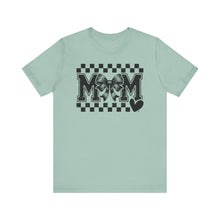 Load image into Gallery viewer, Checkered Bow Mama – Adult Unisex Bella Canvas Soft Tee
