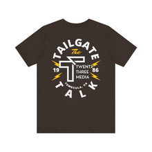 Load image into Gallery viewer, Tailgate Talk Lightning Unisex Jersey Short Sleeve Tee
