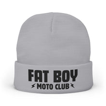 Load image into Gallery viewer, Fat Boy Moto Club Embroidered Knit Beanie

