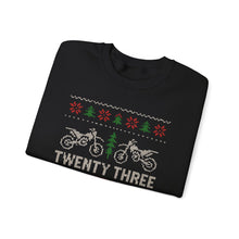 Load image into Gallery viewer, Ugly Christmas Sweater (Sweatshirt)— ‘Twenty Three Media’ Holiday Motorcycle Ugly Christmas Sweater
