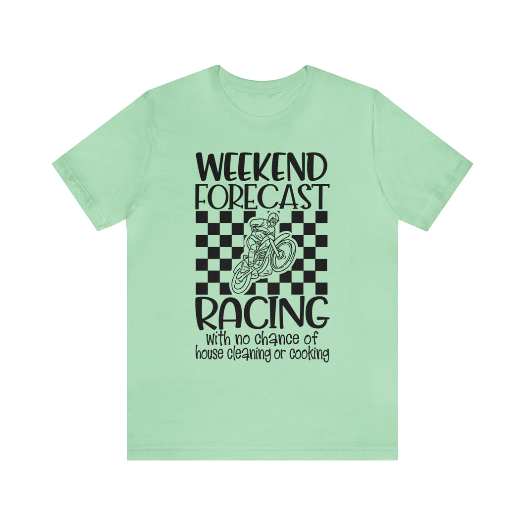 Weekend Forecast Shirt Unisex Jersey Short Sleeve Tee