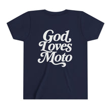 Load image into Gallery viewer, YOUTH - God Loves Moto - Short Sleeve Tee

