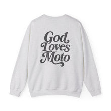Load image into Gallery viewer, God Loves Moto™ - Unisex Heavy Blend™ Crewneck Sweatshirt
