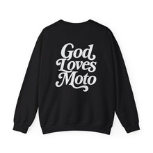 Load image into Gallery viewer, God Loves Moto™ - Unisex Heavy Blend™ Crewneck Sweatshirt
