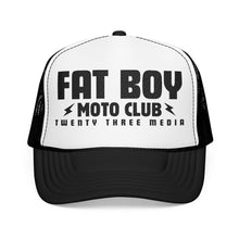 Load image into Gallery viewer, Fat Boy Moto Club Foam Embroidered Trucker Hat
