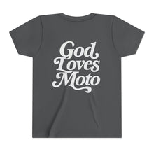 Load image into Gallery viewer, YOUTH - God Loves Moto - Short Sleeve Tee
