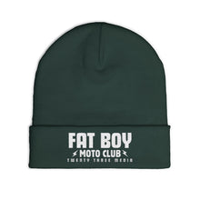 Load image into Gallery viewer, Fat Boy Moto Club Embroidered Knit Beanie
