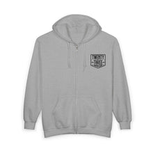 Load image into Gallery viewer, ZIP Badge - Unisex Zip Hooded Sweatshirt
