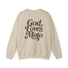 Load image into Gallery viewer, God Loves Moto™ - Unisex Heavy Blend™ Crewneck Sweatshirt
